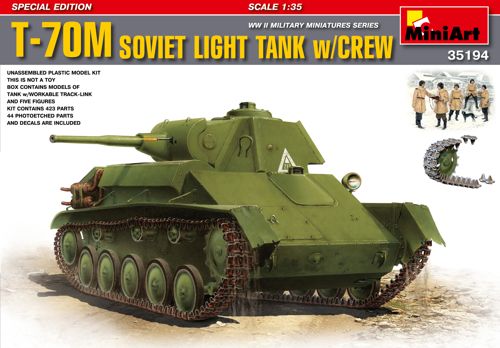 MiniArt 35194 1:35 T-70M Soviet Light Tank with crew