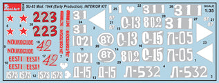 MiniArt 35204 1:35 SU-85 Soviet Self-Propelled Gun MOD.1944 Early Production Interior Kit