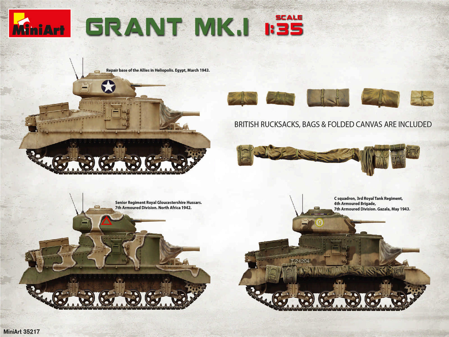 MiniArt 35217 1:35 Grant Mk.I with Interior