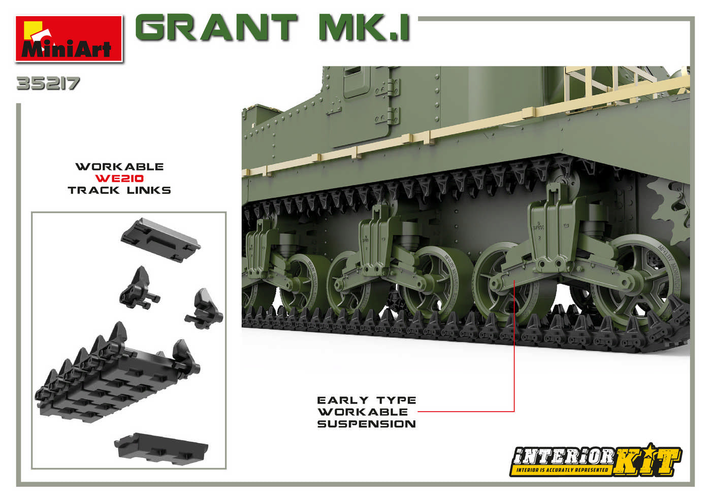 MiniArt 35217 1:35 Grant Mk.I with Interior