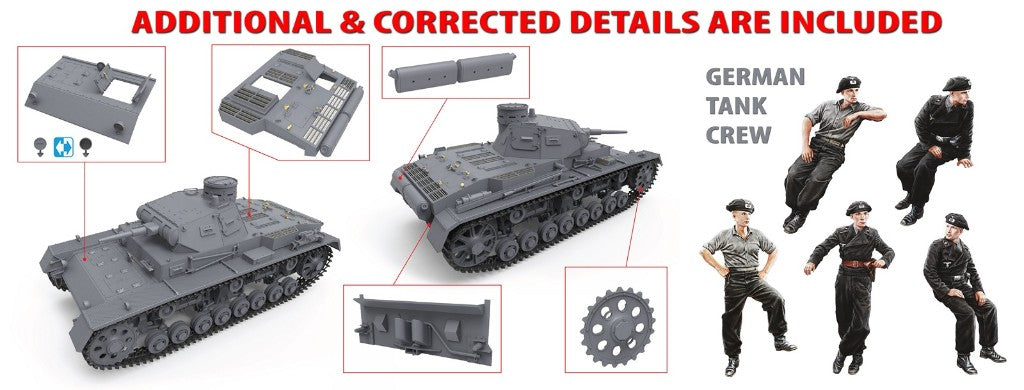MiniArt 35221 1:35 Pz.Kpfw.III Ausf.B with Crew Special Edition