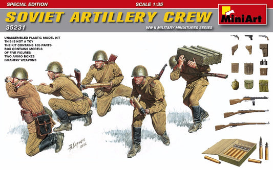 MiniArt 35231 1:35 Soviet Artillery Crew (WWII) Special Edition