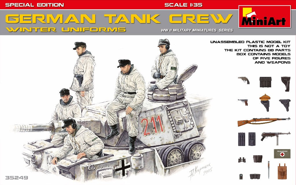 Mini Art 35249 1:35 German Tank Crew in Winter Uniforms WWII (Special Edition)