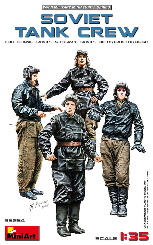 Mini Art 35254 1:35 Soviet Tank Crew WWII for Flame-Thrower Tanks & Heavy Tanks of Breakthrough