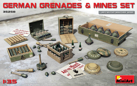 MiniArt 35258 1:35 German Grenades & Mines Set