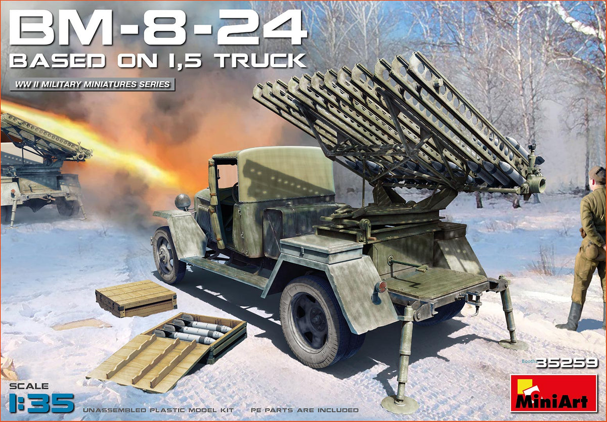 MiniArt 35259 1:35 Soviet Rocket Launcher BM-8-24 based on 1,5t Truck