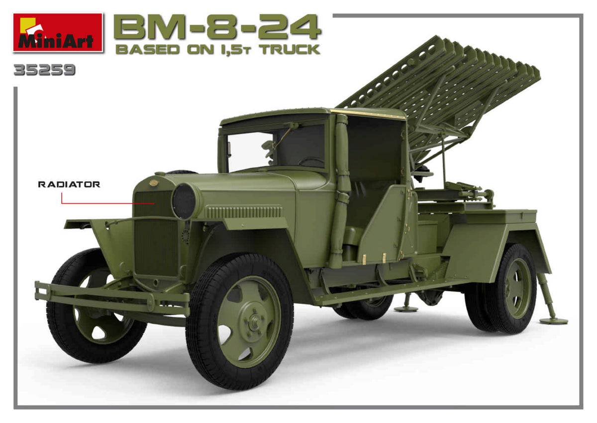 MiniArt 35259 1:35 Soviet Rocket Launcher BM-8-24 based on 1,5t Truck