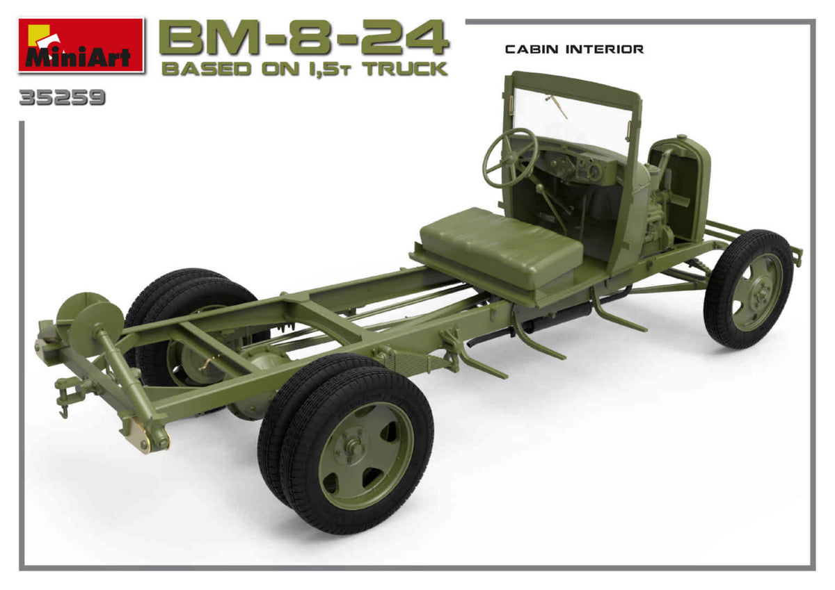 MiniArt 35259 1:35 Soviet Rocket Launcher BM-8-24 based on 1,5t Truck