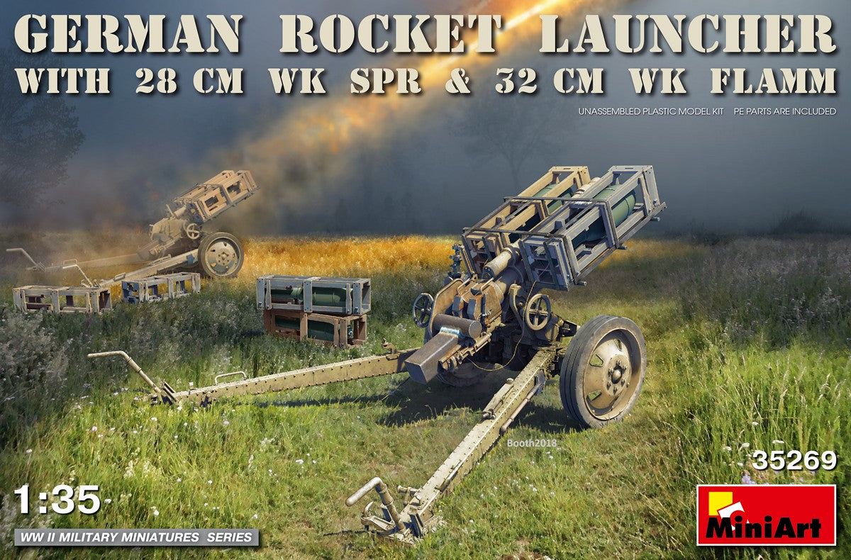 Mini Art 35269 1:35 German Rocket Launcher with 28 CM WK SPR & 32 CM WK FLAMM