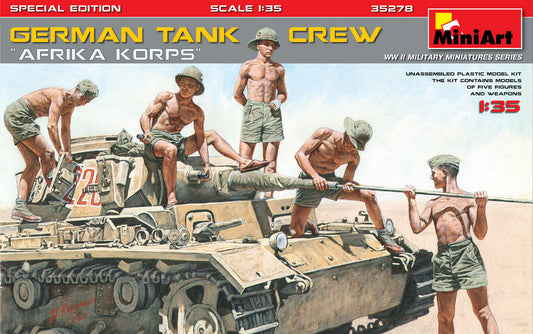 Mini Art 35278 1:35 WWII German Tank Crew Africa Korps (Special Edition)