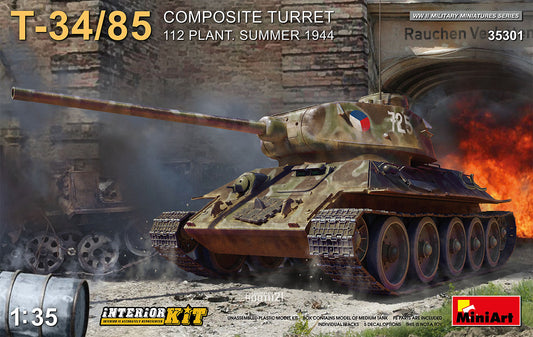 Mini Art 35301 1:35 Soviet T-34/85 Composite Turret 112 Plant Summer 1944 with Interior