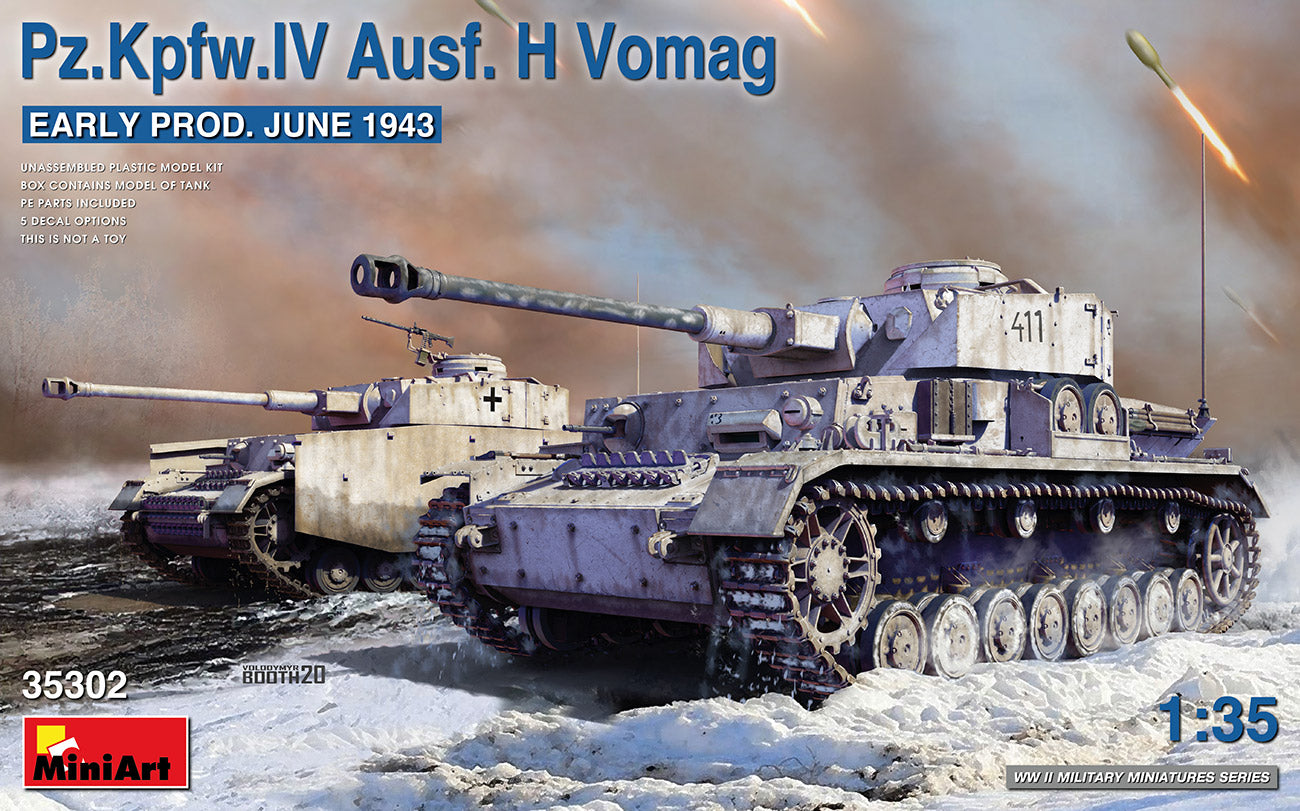 Mini Art 35302 1:35 Pz.Kpfw.IV Ausf.H Vomag Early Production June 1943