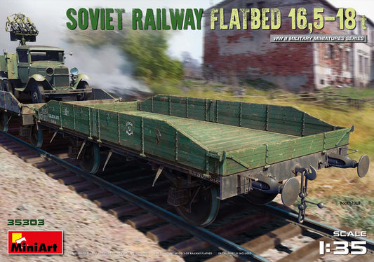 Mini Art 35303 1:35 Soviet Railway Flatbed 16,5-18t