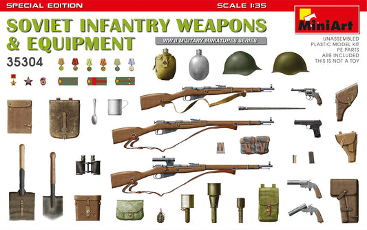 Mini Art 35304 1:35 Soviet Infantry Weapons and Equipment (Special Edition)