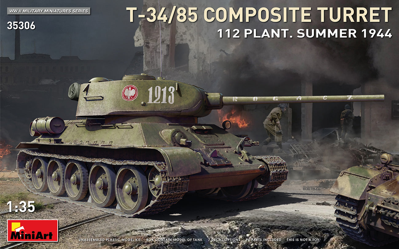 Mini Art 35306 1:35 Soviet T-34/85 Composite Turret 112 Plant Summer 1944