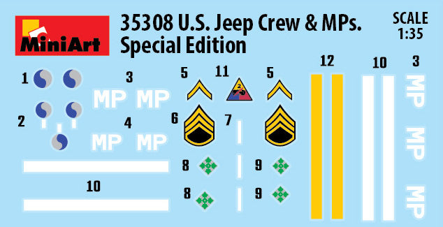 MiniArt 35308 1:35 U.S. Jeep Crew & MPs. Special Edition