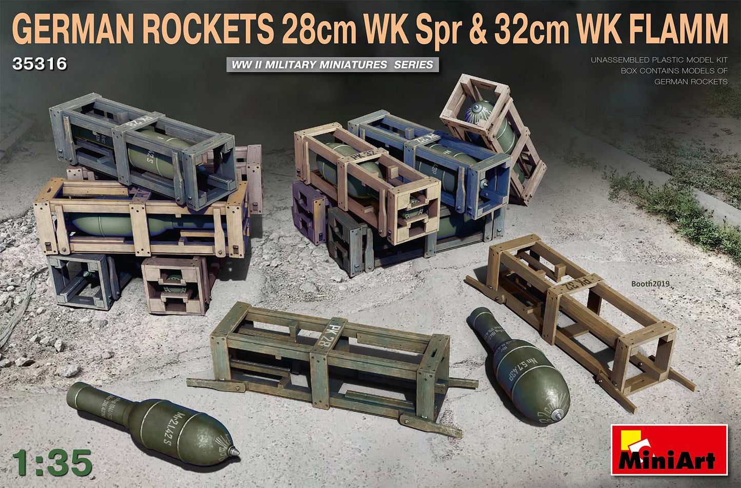 Mini Art 35316 1:35 German Rockets 28cm WK Spr & 32cm WK FLAMM