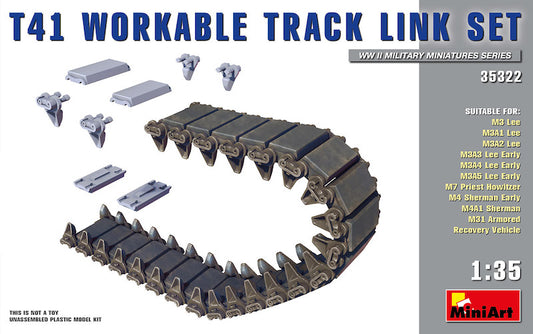 Mini Art 35322 1:35 T41 Workable Tank Track Link Set