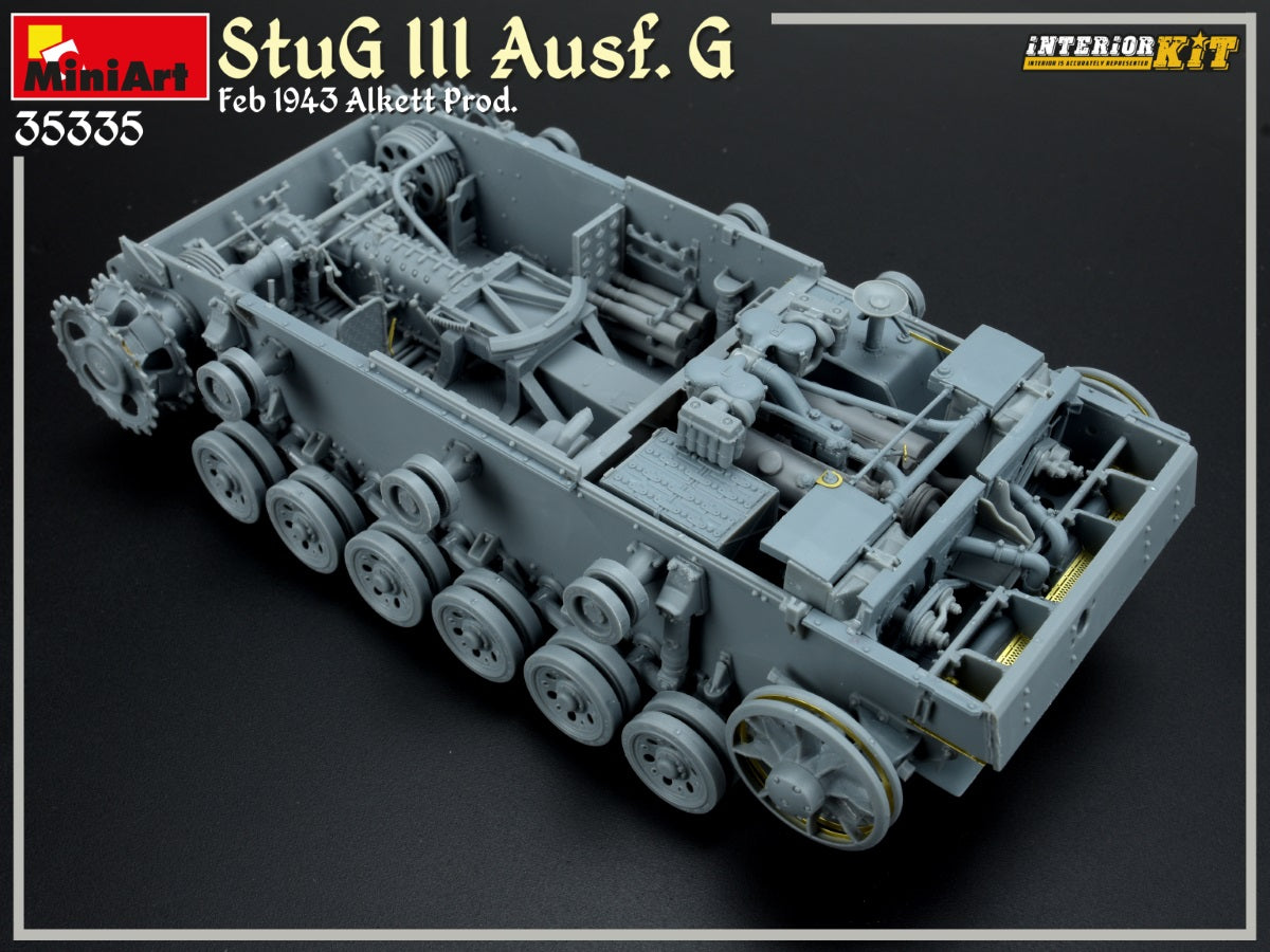 MiniArt 35335 1:35 Sturmgeschutz/StuG.III Ausf.G Feb 1943 Alkett Prod. INTERIOR KIT