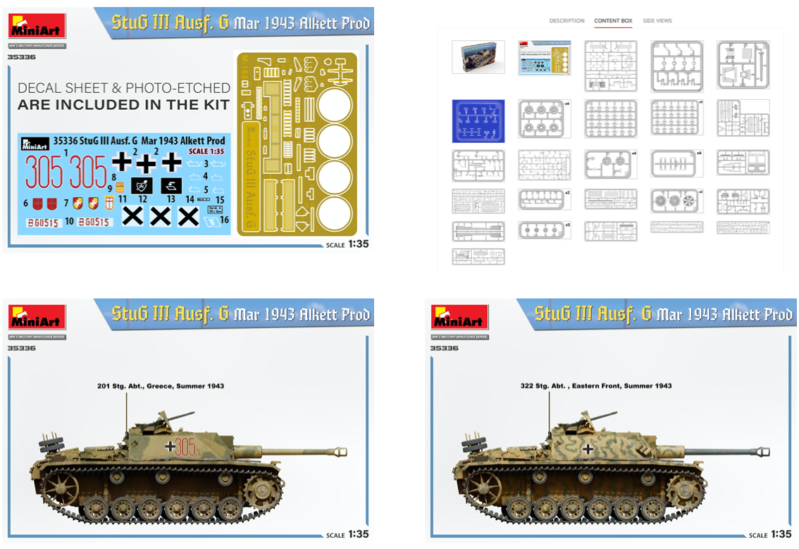 Mini Art 35336 1:35 StuG.III Ausf.G March 1943 Alkett Prod.