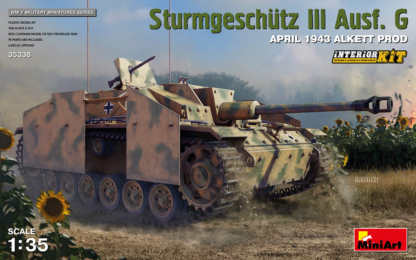 Mini Art 35338 1:35 Sturmgeschutz III Ausf.G April 1943 Alkett Prod. with Interior