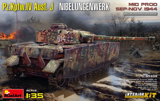 Mini Art 35339 1:35 Pz.Kpfw.IV Ausf.J Nibelungenwerk. Mid Prod. Sep-Nov 1944 with Interior