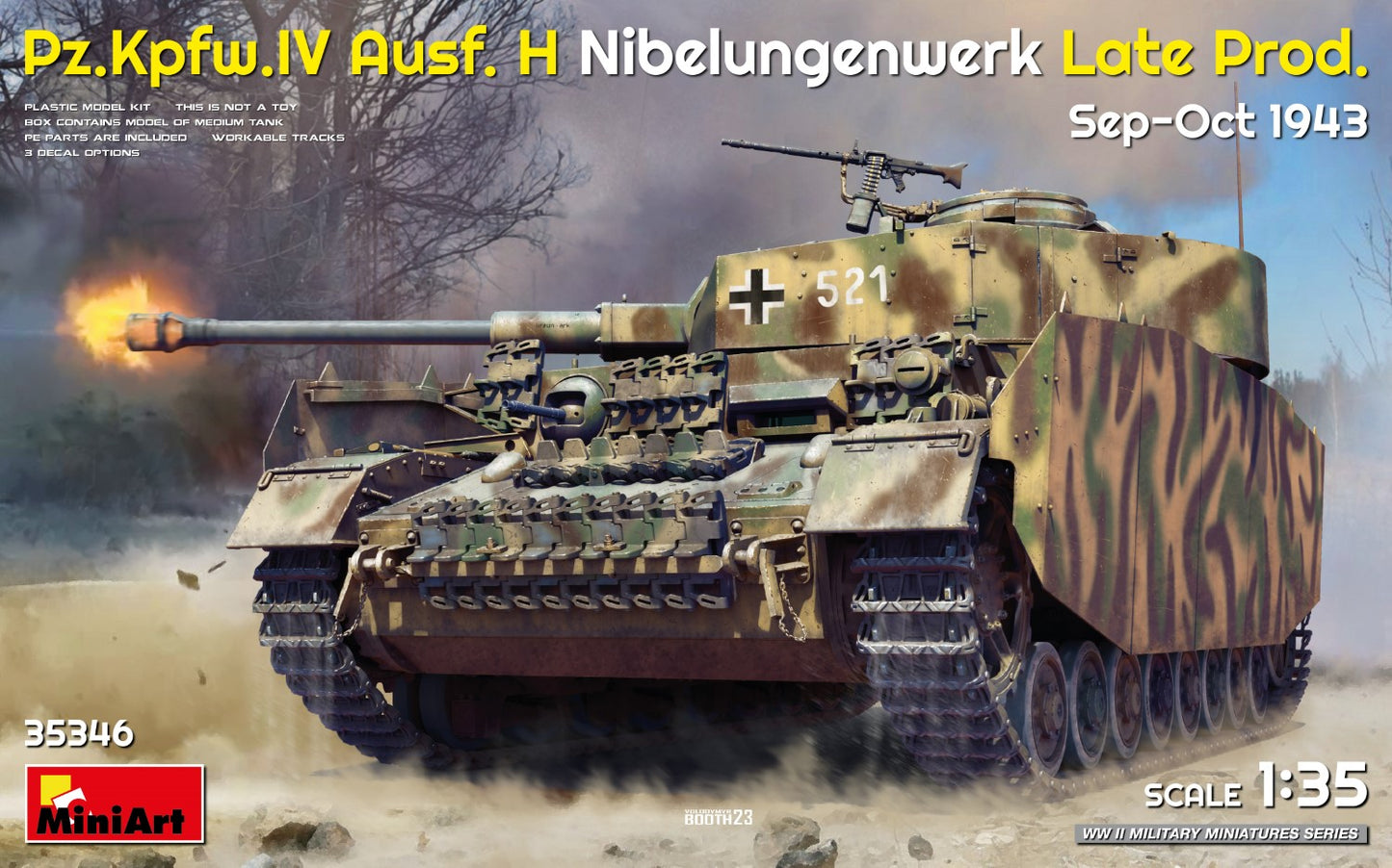 Mini Art 35346 1:35  Pz.Kpfw.IV Ausf.H Nibelungenwerk Late Prod. Sep-Oct 1943