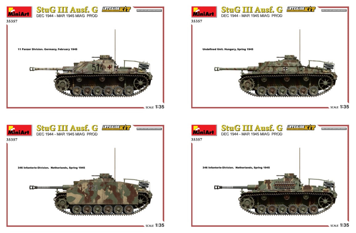 MiniArt 35357 1:35 StuG III Ausf. G Dec 1944 - Mar 1945 Miag Prod. Interior