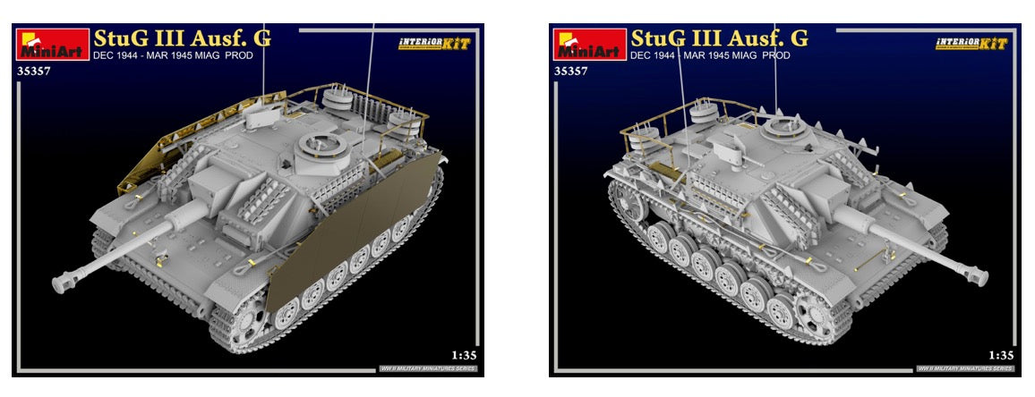 MiniArt 35357 1:35 StuG III Ausf. G Dec 1944 - Mar 1945 Miag Prod. Interior