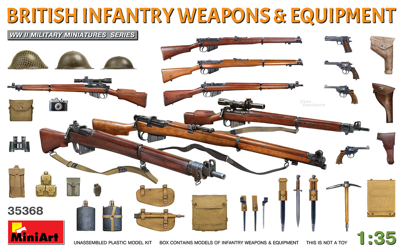 Mini Art 35368 1:35 British Infantry Weapons & Equipment WWII