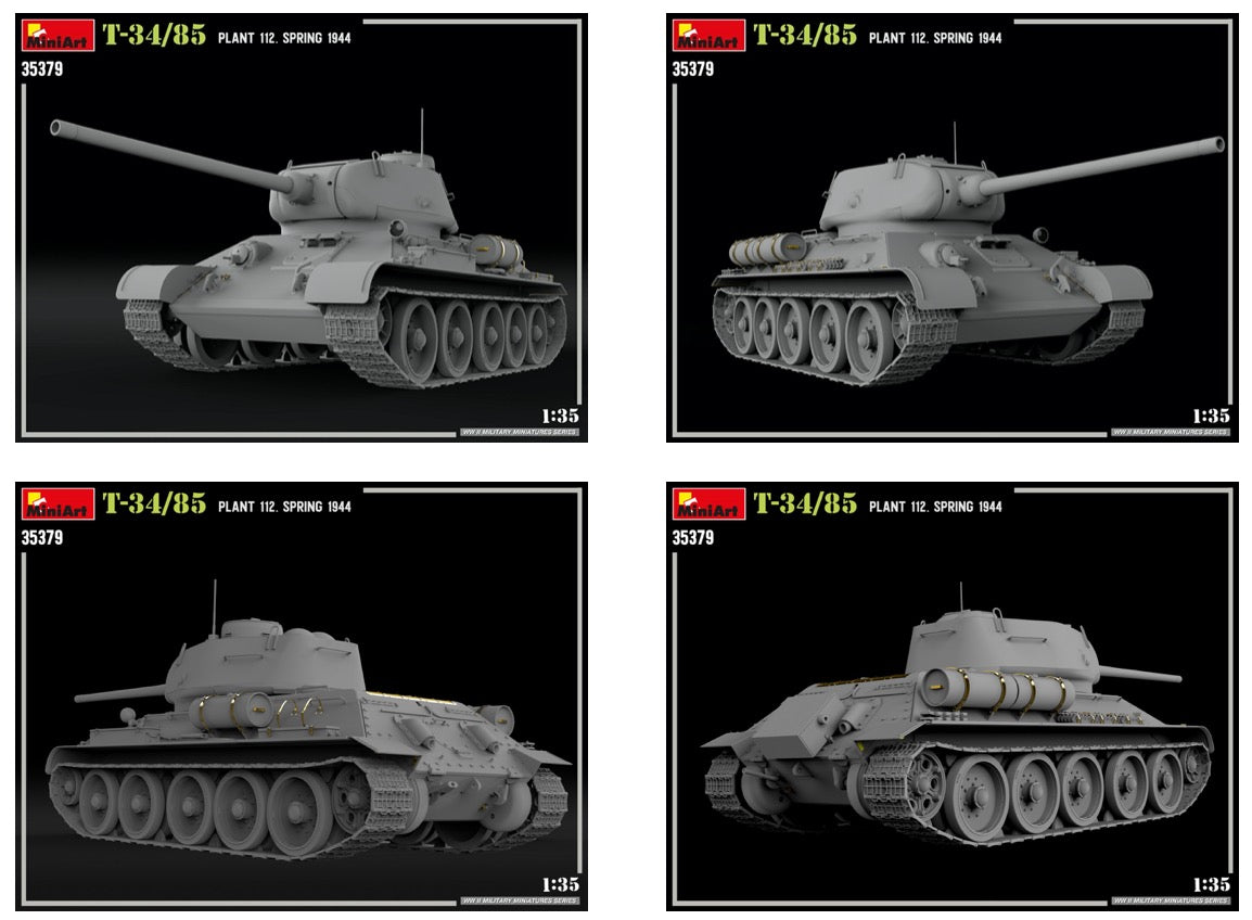 Mini Art 35379 1:35 Soviet T-34/85 Plant 112. Spring 1944