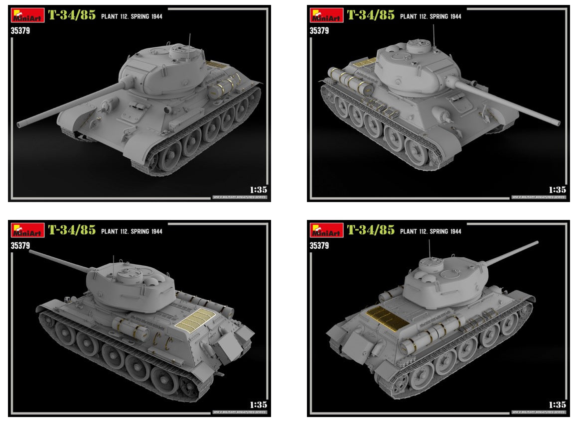 Mini Art 35379 1:35 Soviet T-34/85 Plant 112. Spring 1944