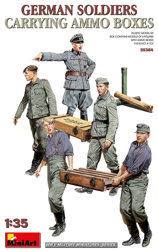 Mini Art 35384 1:35 German Soldiers Carrying Ammunition Boxes