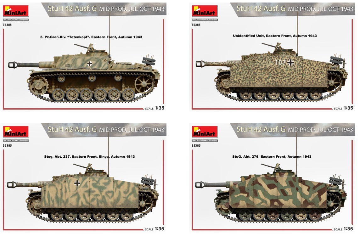 MiniArt 35385 1:35 StuH 42 Ausf. G Mid Prod. Jul-Oct 1943