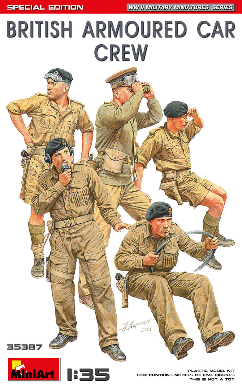 MiniArt 35387 1:35 British Armoured Car Crew - Special Edition