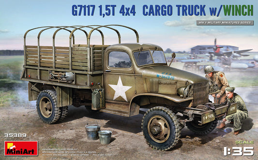 Mini Art 35389 1:35 G7117 1,5T 4Ã4 Cargo Truck w/Winch