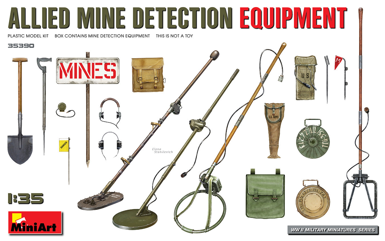 Mini Art 35390 1:35 Allied Mine Detection Equipment