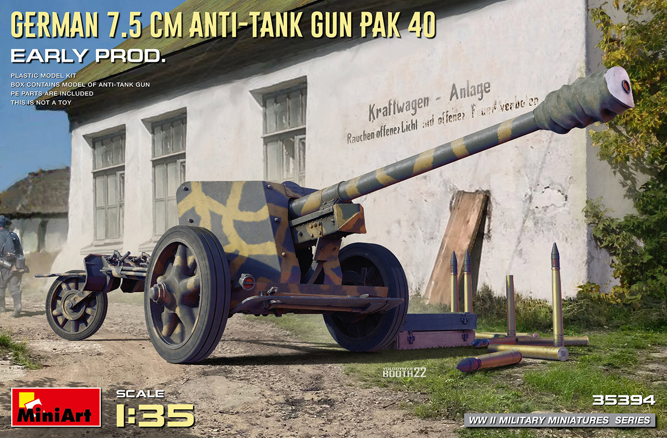 Mini Art 35394 1:35 German 7.5cm Anti-Tank Gun PaK 40. Early Prod