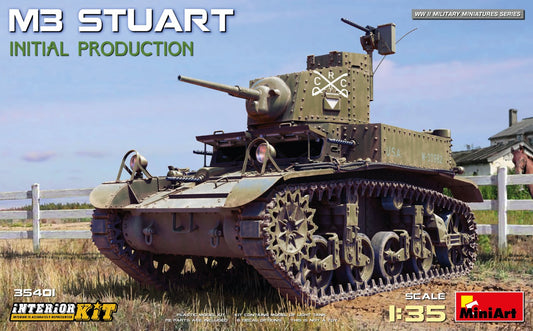 MiniArt 35401 1:35 M3 Stuart Initial Production with Interior