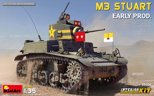 MiniArt 35404 1:35 M3 Stuart Early Production with Interior