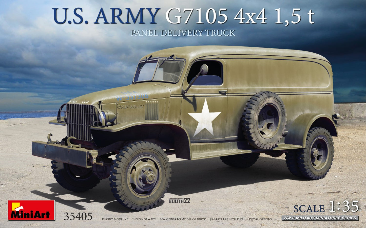 MiniArt 35405 1:35 U.S. Army G7105 4x4 1,5t Panel Delivery Truck