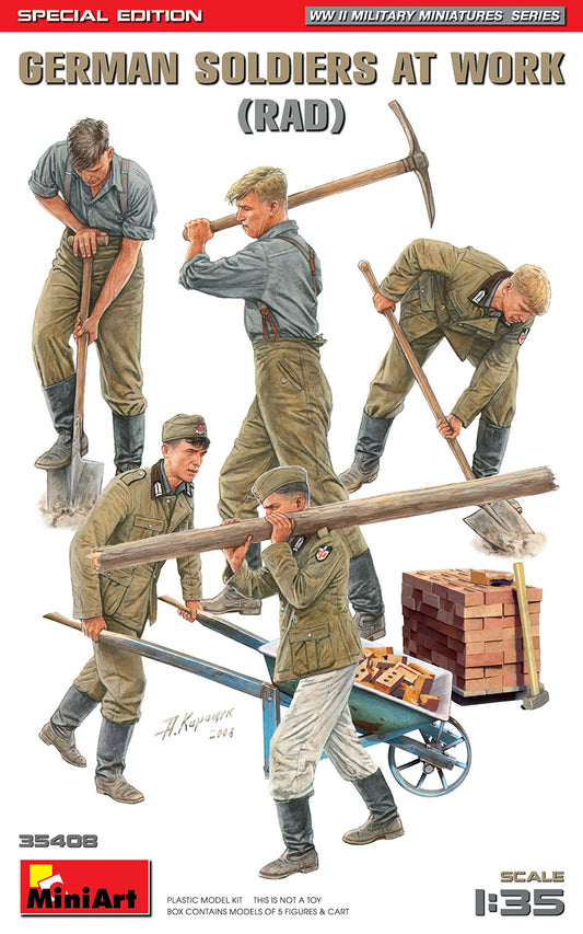 Mini Art 35408 1:35 German Soldiers at Work 'RAD' (Special Edition)