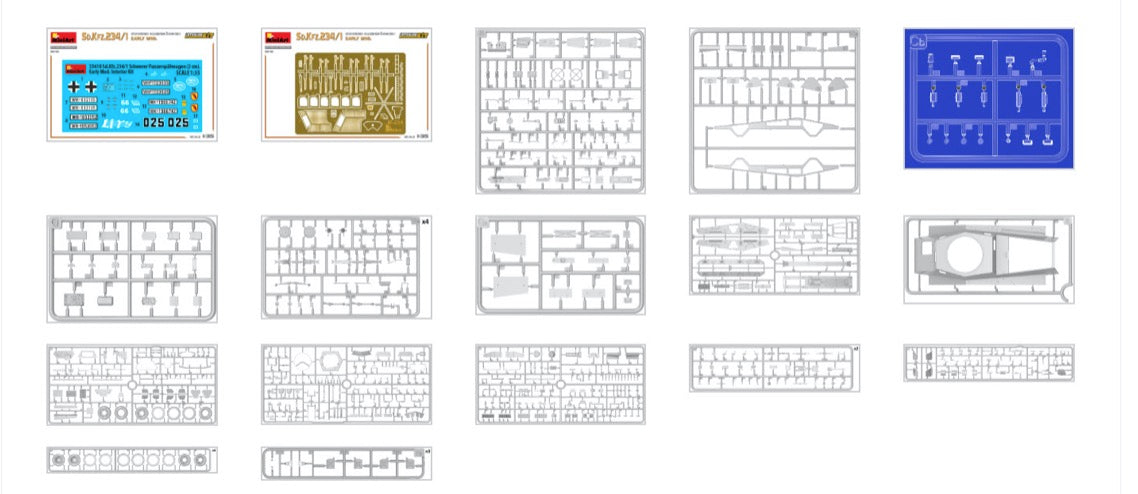 MiniArt 35410 1:35 Sd.Kfz.234/1 Schwerer Panzerspahwagen with Interior