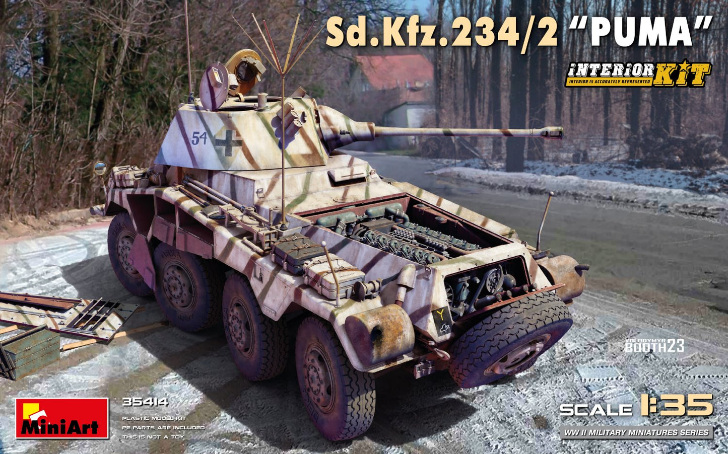 MiniArt 35414 1:35 Sd.Kfz.234/2 'Puma' with Interior Kit