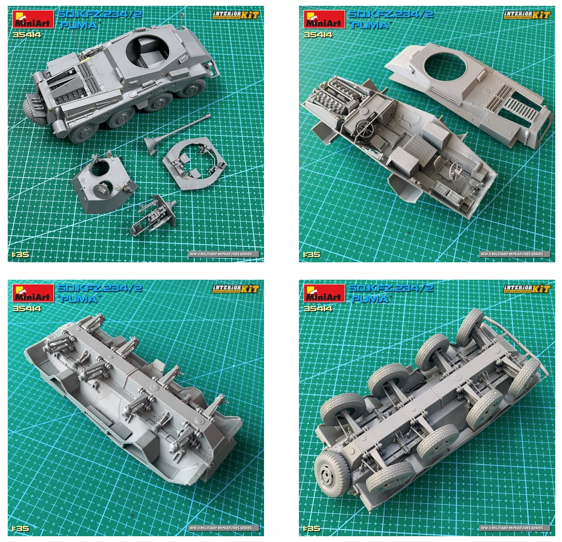 MiniArt 35414 1:35 Sd.Kfz.234/2 'Puma' with Interior Kit