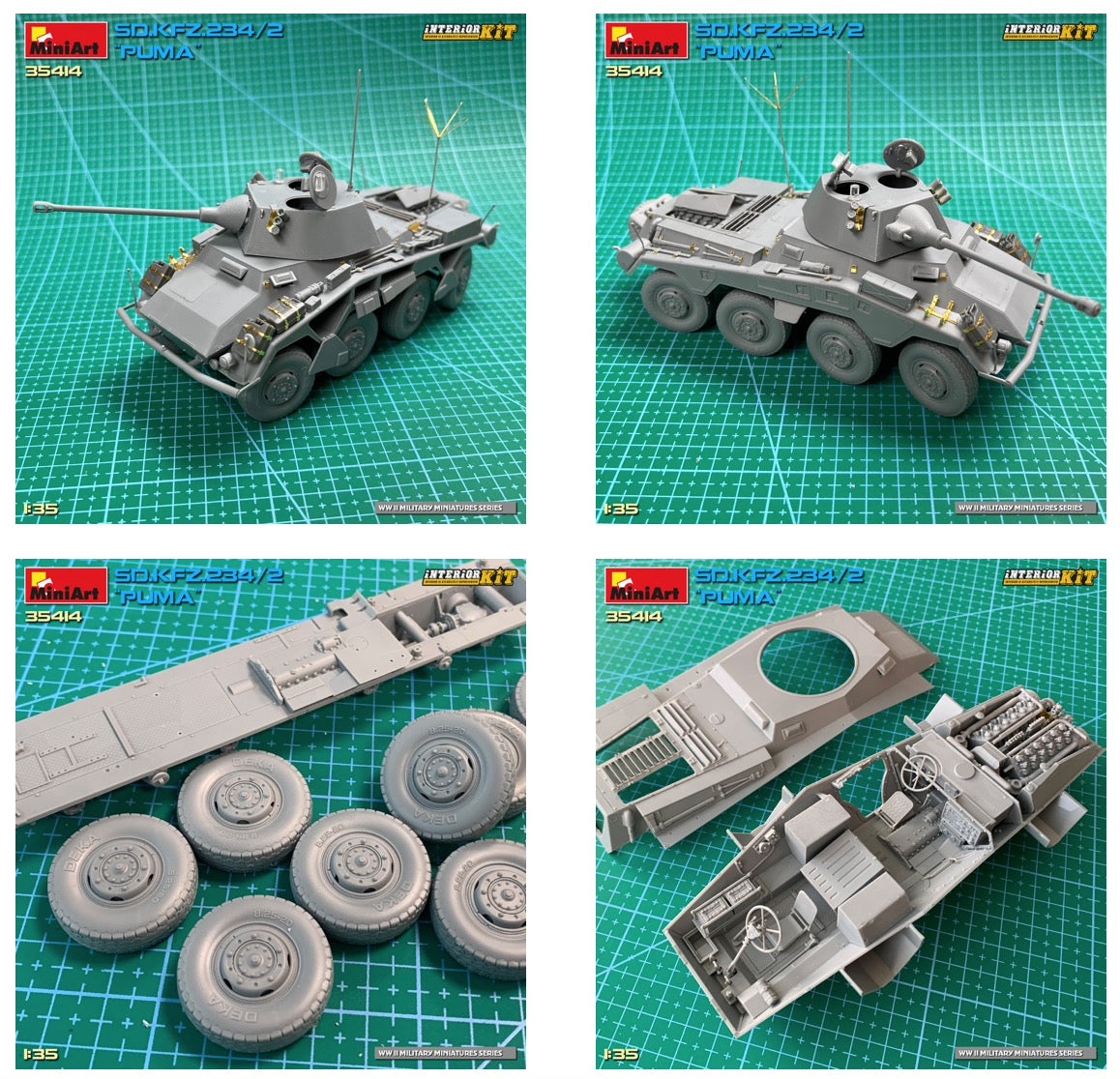 MiniArt 35414 1:35 Sd.Kfz.234/2 'Puma' with Interior Kit