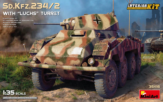 MiniArt 35416 1:35 Sd.Kfz.234/2 With 'Luchs' Turret Interior Kit