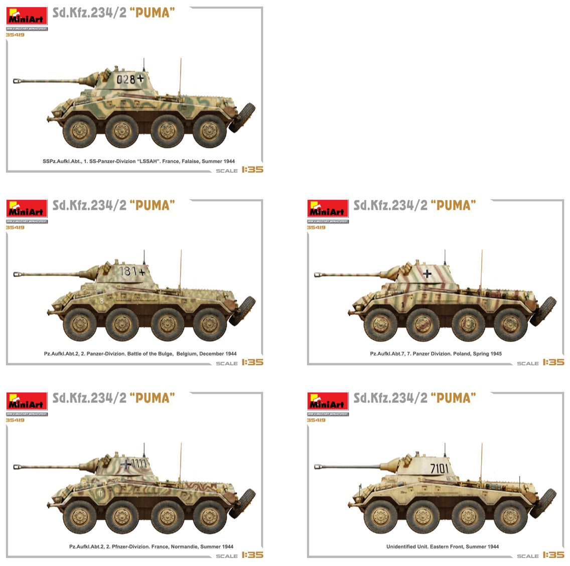 MiniArt 35419 1:35 Sd.Kfz.234/2 'Puma'