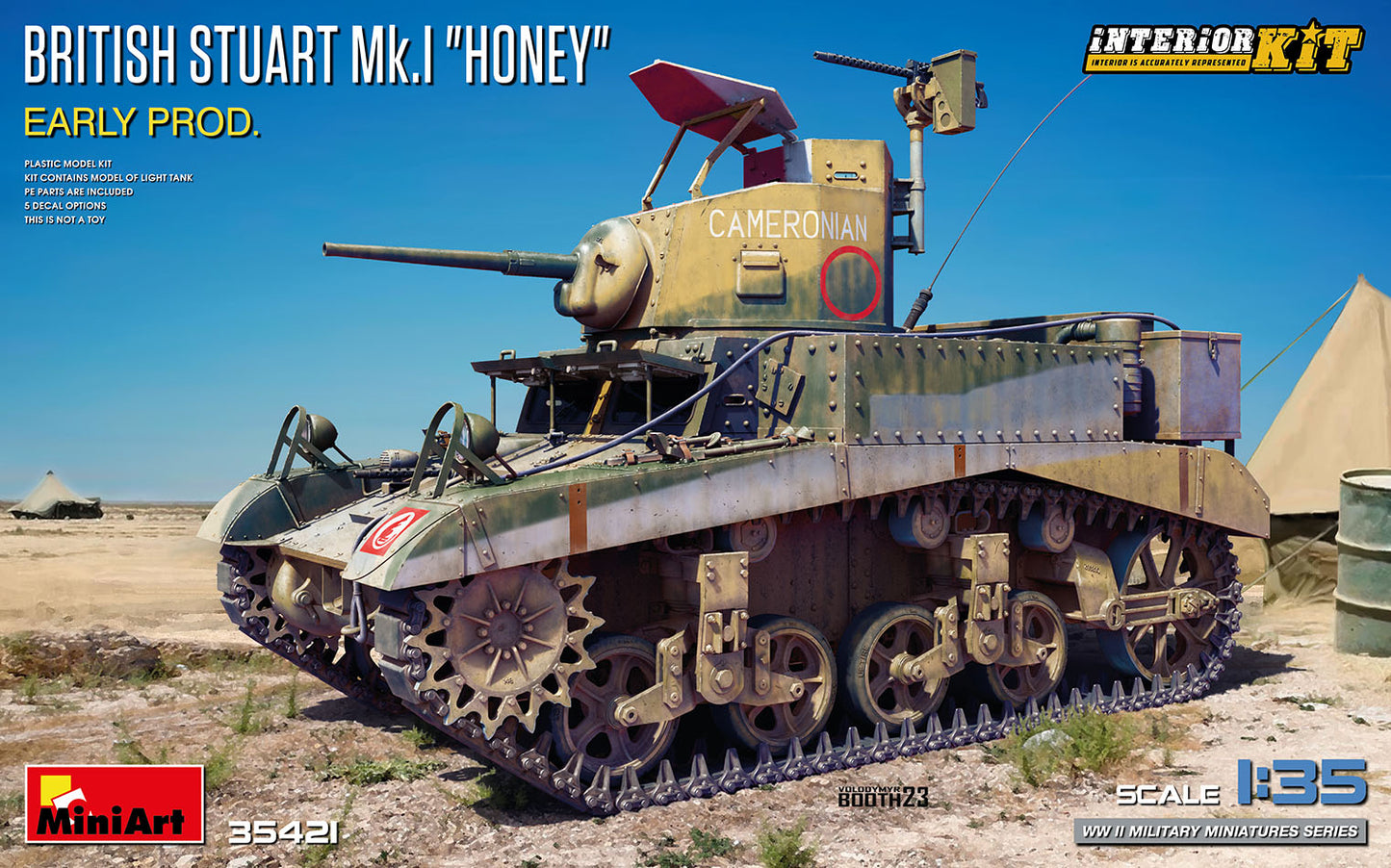 MiniArt 35421 1:35 British Stuart Mk.I 'Honey' Early Production Interior Kit