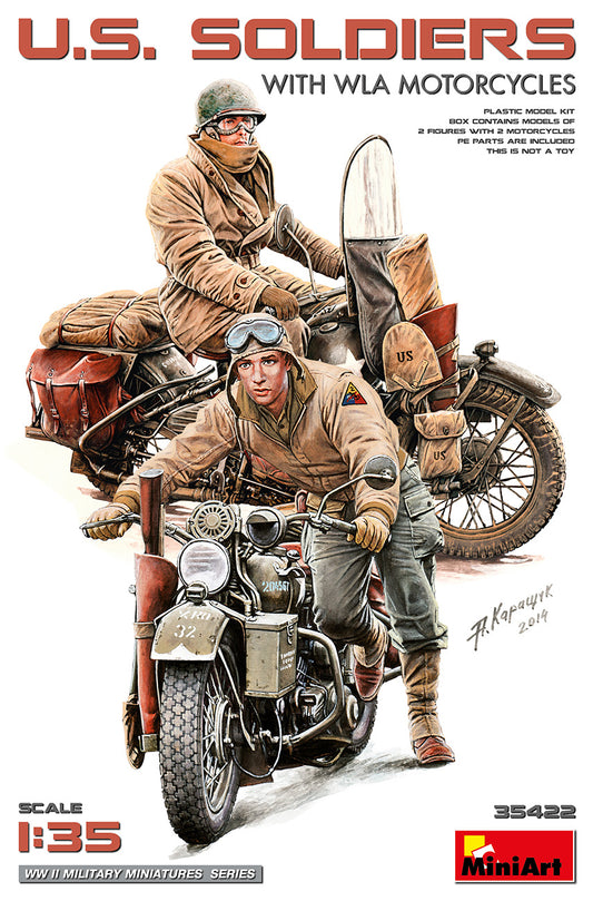 MiniArt 35422 1:35 U.S. Soldiers With WLA Motorcycles